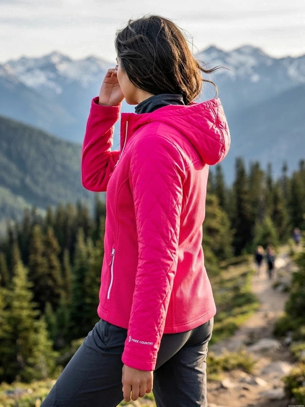 Free Country Live in It Women's Pink Ski Jacket Size Medium Like New